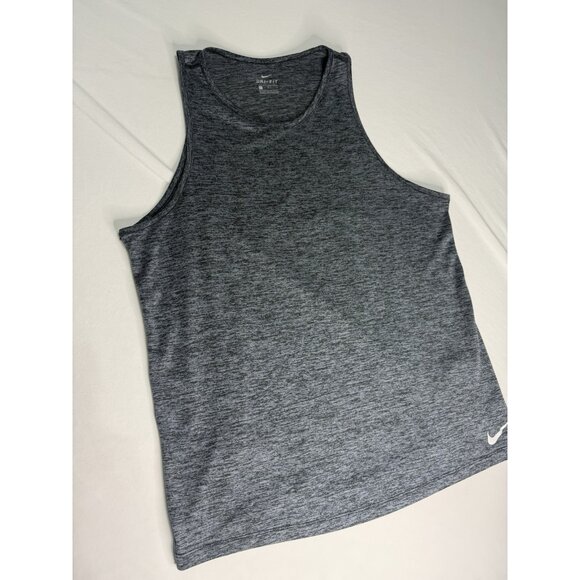 Nike DRI FIT Sleeveless Tank Top Shirt Men’s LARGE Grey Slate - Picture 3 of 6